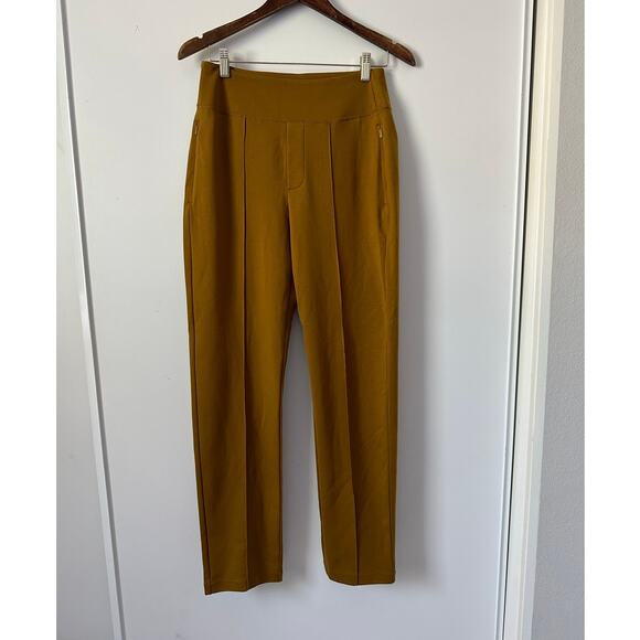 Athleta Eastbound Straight Leg Pant Brass Yellow size 6 - Picture 7 of 11